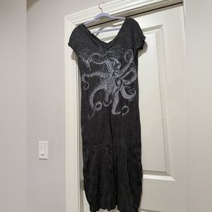 SURE heather gray and silver Kraken dress
